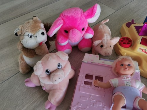 Konvolut Spielzeug Spielsachen Miracle Baby Puppe Haus Kuscheltier Magic Zoo - Bild 2 von 17