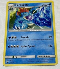 Pokemon Feraligatr 20/73 Uncommon Shining Legends 2017 Trading Card