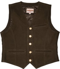 Trachtenweste Herren Lodenweste - Ärmellose Weste Für Oktoberfest Und Trachtenmode