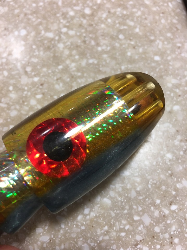 Vintage LURE SMOKER 6 Jet Head Heavy Hawaiian fishing lure Tuna Marlin