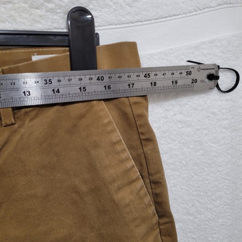 GAP Trousers Mens Size 34 W 29 L ADJUSTED HEM Brown Straight Slim Leg