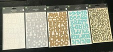 Making Memories Alphabet Stickers Funky Alphamakers Chunky Cheeky black Shimmer