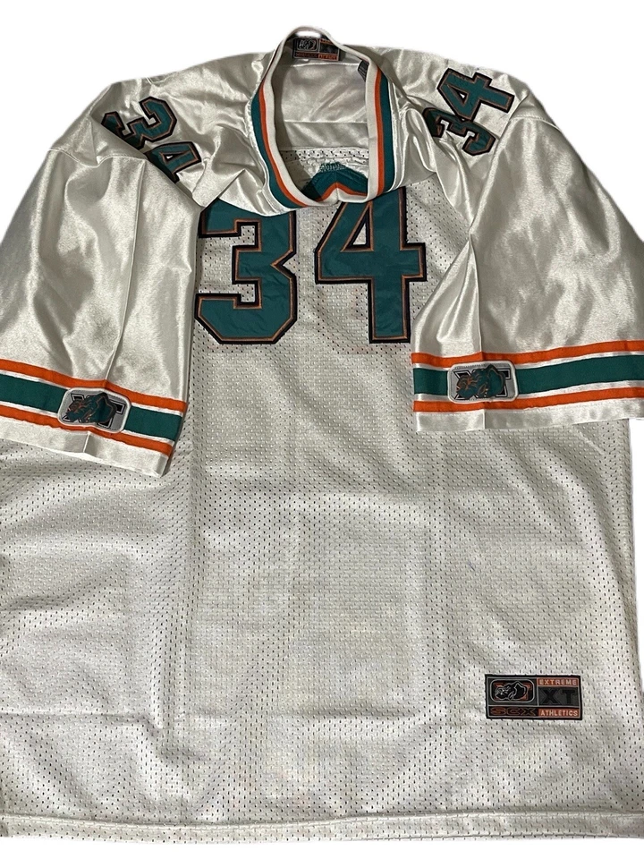 Miami Dolphins Colors Mesh Football JERSEY # 34 Size XL SCX Extreme Athletics - Image 3 of 4