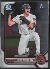 2022 Bowman Draft Ivan Melendez BDC-29 1st Chrome | Arizona Diamondbacks