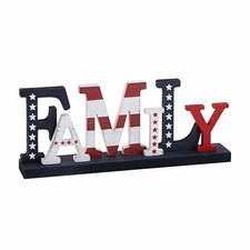 PIER1 PATRIOTIC AMERICANA TABLETOP DECOR SIGN BNIB