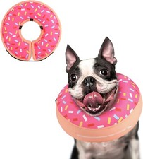 Supet Inflatable Dog Cone Collar Alternative Soft Donut Recovery E Collar Small