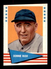 1961 Fleer Baseball Greats (F418-3) #96 Donie Bush Diamond Cut - Crease Free