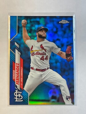 Junior Fernandez 2020 Topps Chrome Blue Refractor /150 Rookie Card RC #162