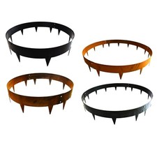 Garden Gear Metal Tree Ring Border Edging 60/90cm Cor-ten Black Steel Rustproof