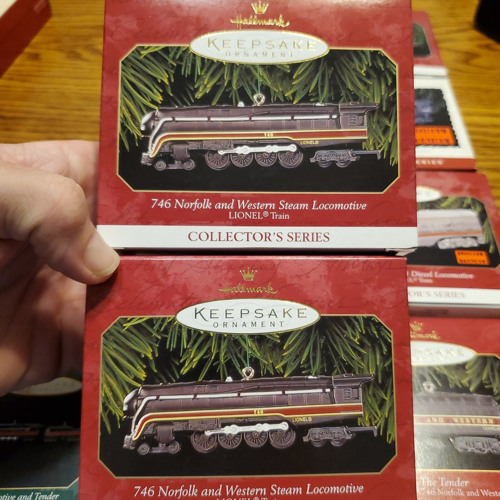 NEW Vintage Hallmark Keepsake Ornament LIONEL Train Series Lot of 13