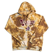 Iowa State Cyclones Hoodie Sweatshirt Adult Tag Small Acid Wash Tie Dye Yellow