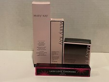MARY KAY MAKE UP BUNDLE NEW EYE REMOVER ,TRANS POWDER ,LASH LOVE MASCARA,PRIMER