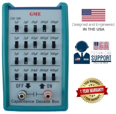 GME Capacitance Decade Box Capacitor Substitution   100pF~11,111uF  USA Warranty