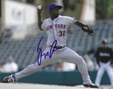 Signed  8x10 JENRRY MEJIA New York Mets Autographed Photo - COA