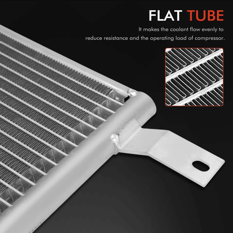 Condensador de aire acondicionado de aluminio con soporte para Volkswagen Passat 1995-1997 1,9 L 2,0 L 2,8 L Foto 3 de 4