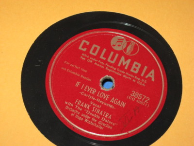 FRANK SINATRA Every Man Should Marry/ If I Ever Love Again 10'' 78 Columbia 38572