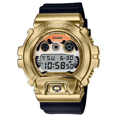 G-SHOCK DW-6900CGAD-9JR ゴールド　だるま腕時計￼ CASIO G-SHOCK GM-6900GDA-9JR BlackEyePatch Daruma Design Limited
