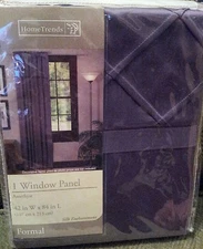 Home Trends 1Amethyst Window Panel 42x84 Silk Enchantment