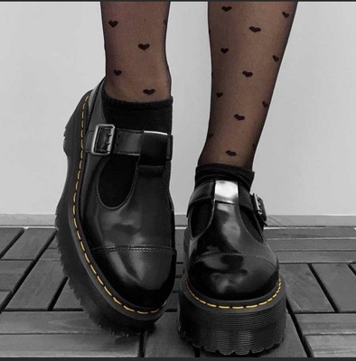 Dr. Martens Bethan US 9 Platform Mary Janes shoes quad retro t-bar chunky  1461 | eBay