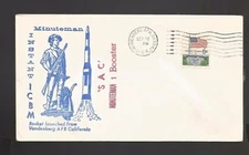MINUTEMAN 1 SAC BOOSTER INSTANT ICBM ROCKET LAUNCHED SEP 20, 1969 V.A.F.B,CA