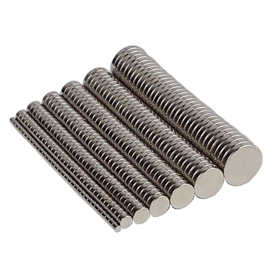 1-100 St. Scheibenmagnete Rund Kreis Magnete Neodym Edelstahl Büro Pinwand