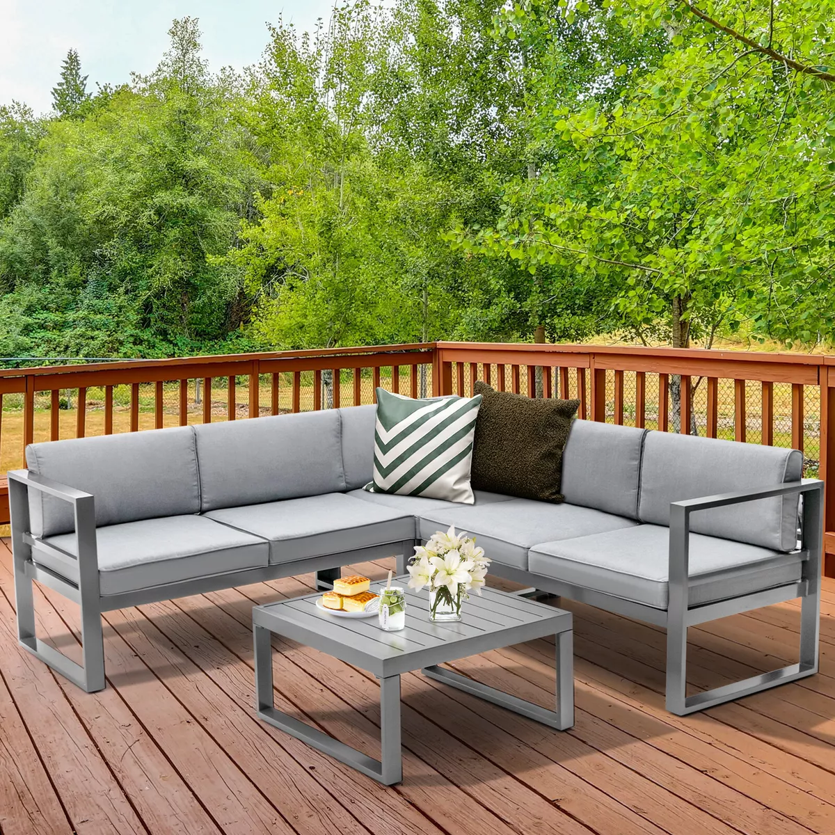 Aluminum patio couch online