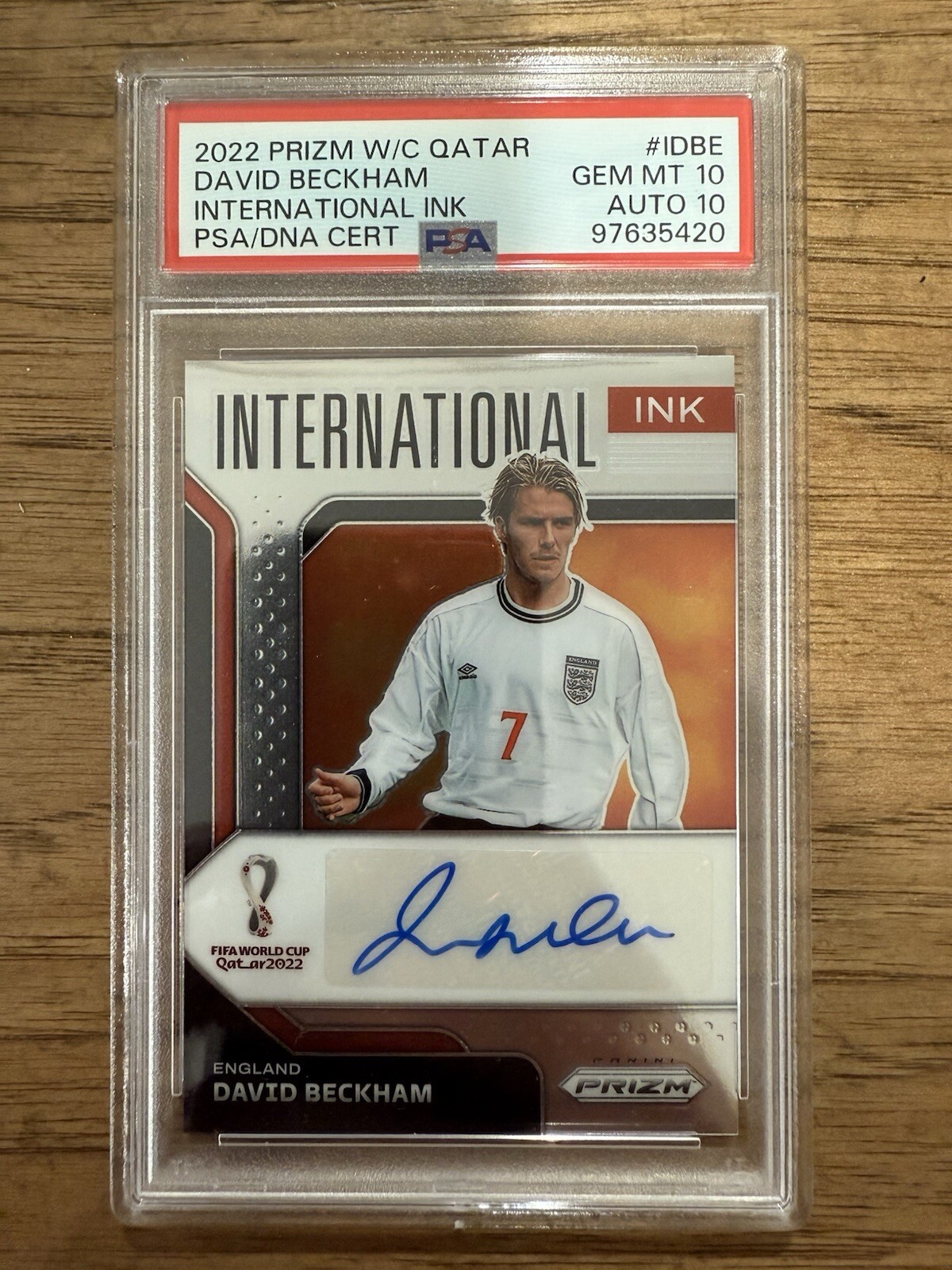 22 Panini Prizm World Cup David Beckham