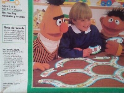 Sesame Street My First Games Letter Loops COMPLETE Vintage 1987