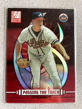 2003 Donruss Elite Tom Glavine Passing The Torch Card #PT-8 /1000 New York Mets