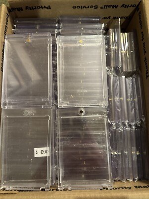 Medium Flat Rate Box Full of 85 used touch Card Cases different