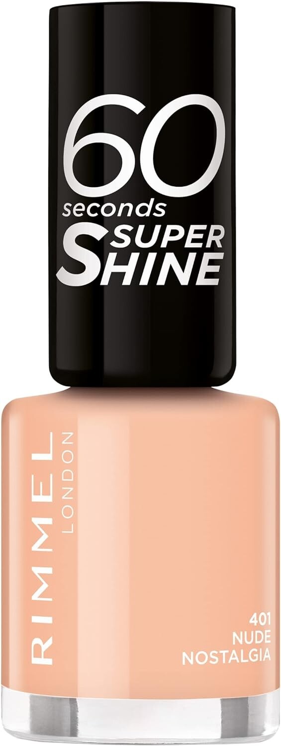 Rimmel London Smalto Per Unghie 60 Seconds Super-Shine  401 Nude Nostalgia