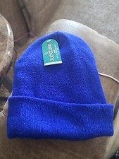 KIDS ONE SIZE ROYAL BLUE KNIT BEANIE