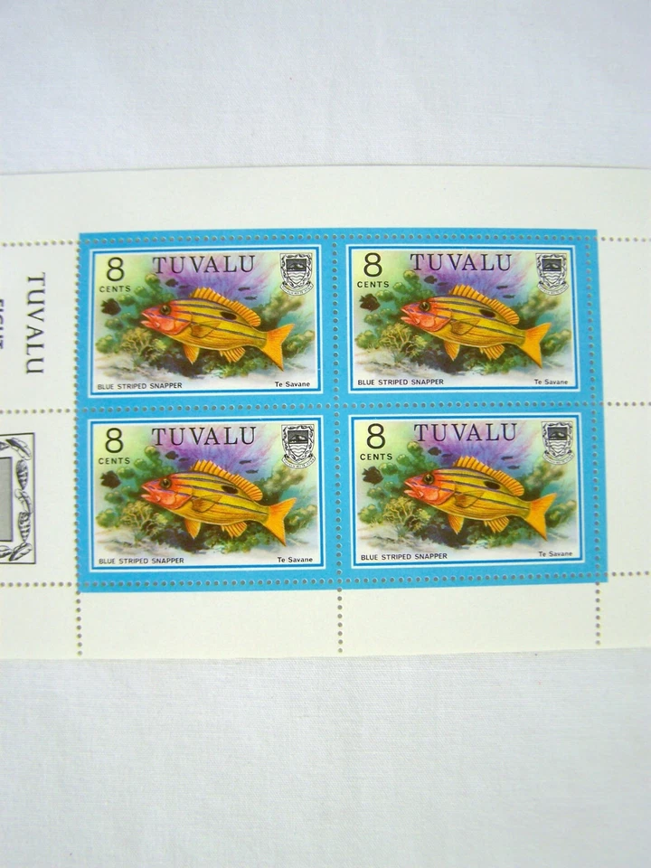 Tuvalu Eight Cents Stamps Definitive Postage Stamp Set - Image 4 of 4