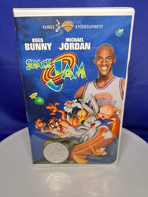 MICHAEL JORDAN SPACE JAM TUNE SQUAD VINTAGE 1996 VHS TAPE WITH