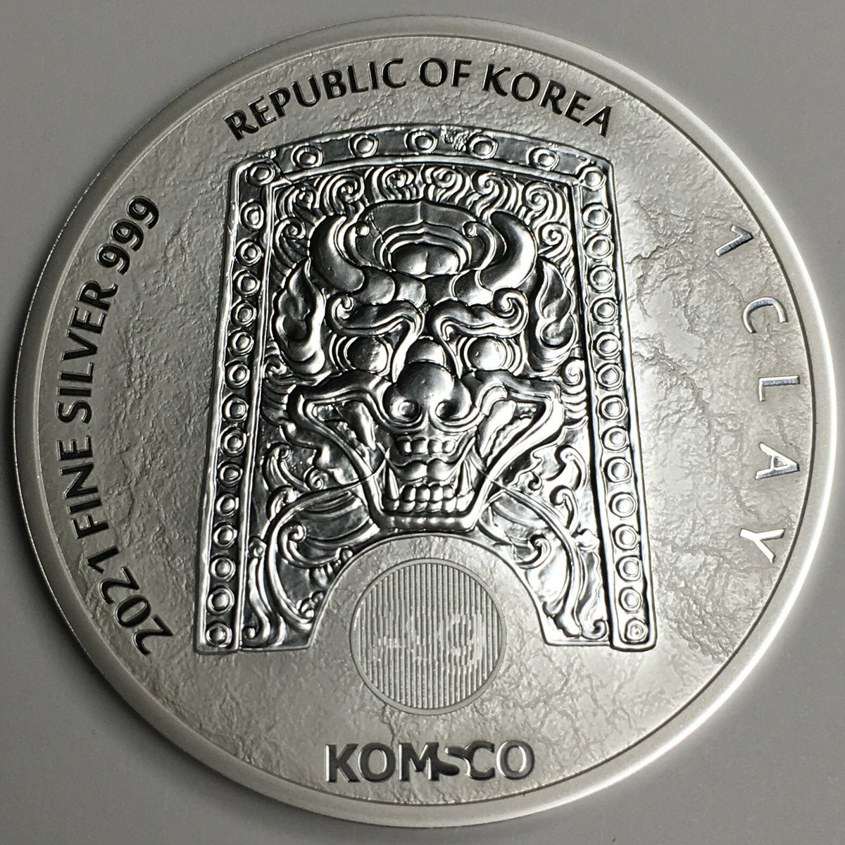2021 South Korea ZI:SIN Taurus - KOMSCO 1 oz 99.9% Silver Medal