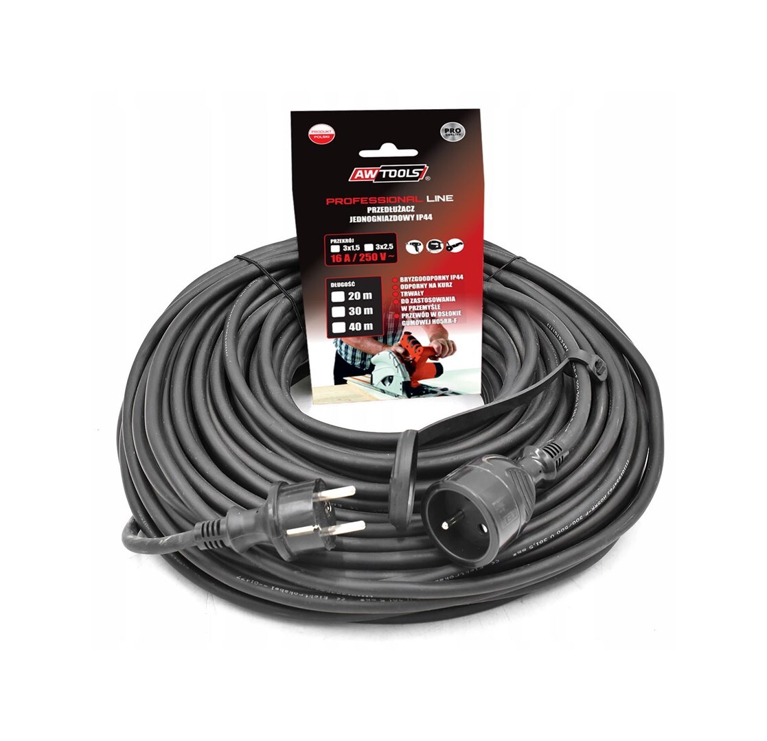 5903041032557 AWTOOLS PROFESSIONAL РАБОЧАЯ ПОВЕРХНОСТЬ 20 м 3x1,5 мм /IP44 16A/4000