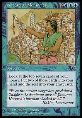 mtg mirage cards Booster Pack Mirage Mirror bes a copy of target artifact MTG Ray of Command Mirage