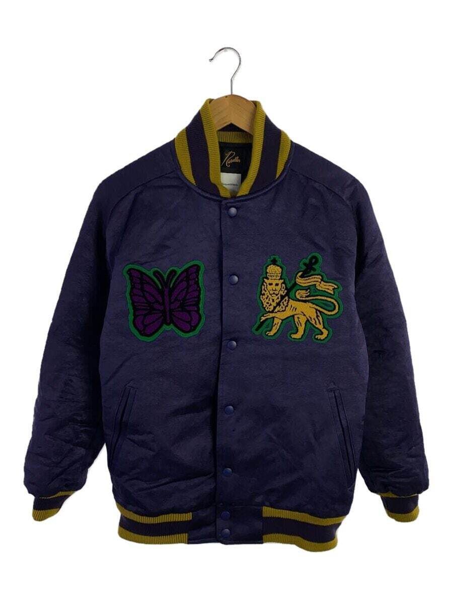 【新品】別注 NEEDLES / Nylon Stadium Jacket L Needles × Sasquatchfabrix. stadium jacket Jacket purple S