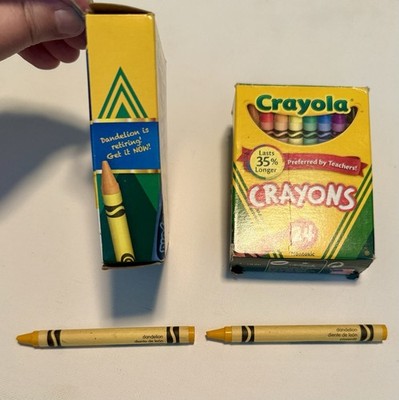 2 Boxes 24ct Crayola Crayons 48 Total 2017 Last Chance To Get Dandelion 2 Yellow