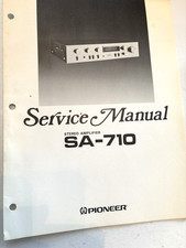 PIONEER SERVICE MANUAL SA-710  - RARE ORIGINAL 1979