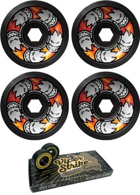 Spitfire Wheels 80HD Superwide Skateboard Wheels - 58mm 80a + bearings