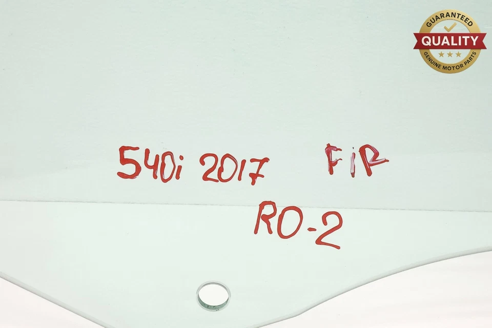 BMW 540i G30 2017-2023 puerta delantera derecha pasajero ventana cristal OEM Foto 4 de 4