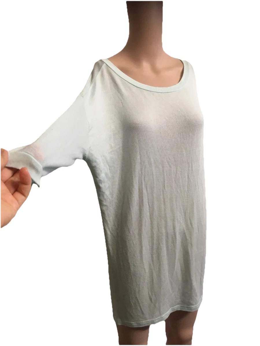 Vero Moda Size Small Aqua 3/4 Sleeve Tunic Knit