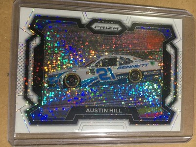 2024 PANINI PRIZM WHITE SPARKLE PRIZM ROOKIE AUSTIN HILL CAR #1