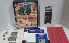 1991 Sim City, The City Simulator Game - Maxis IBM/PC Version Hard Disk Floppy