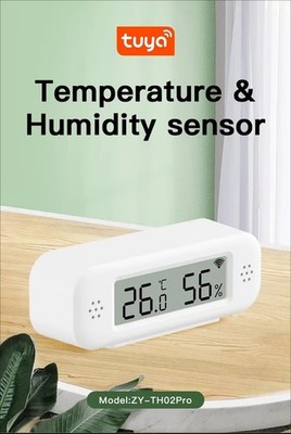 Tuya WiFi Mini Temp Humidity Sensor Smart Home Alexa Google APP Monitor