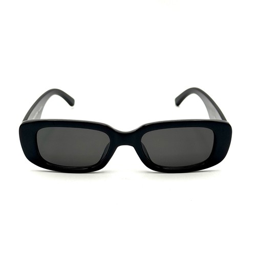 Vanlinker Designer Oval Sunglasses Black Noir Fashion Frame & Lenses Cafe Style