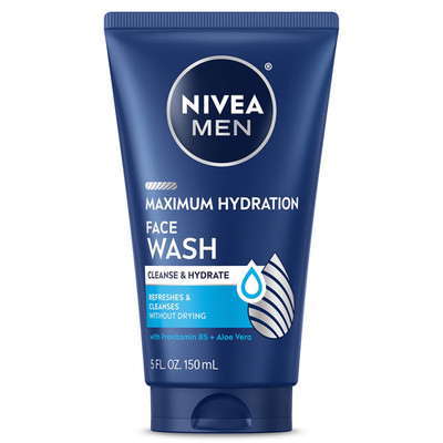 NIVEA MEN Maximum Hydration Face Wash with Provitamin B5 and Aloe Vera 5 fl oz