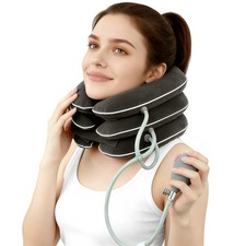 Cervical Neck Traction Device for Home Use Pain Relief,Neck Stretcher,Inflata...