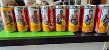 8 x Vintage Coca Cola  NBL Basketball  Coke Cans